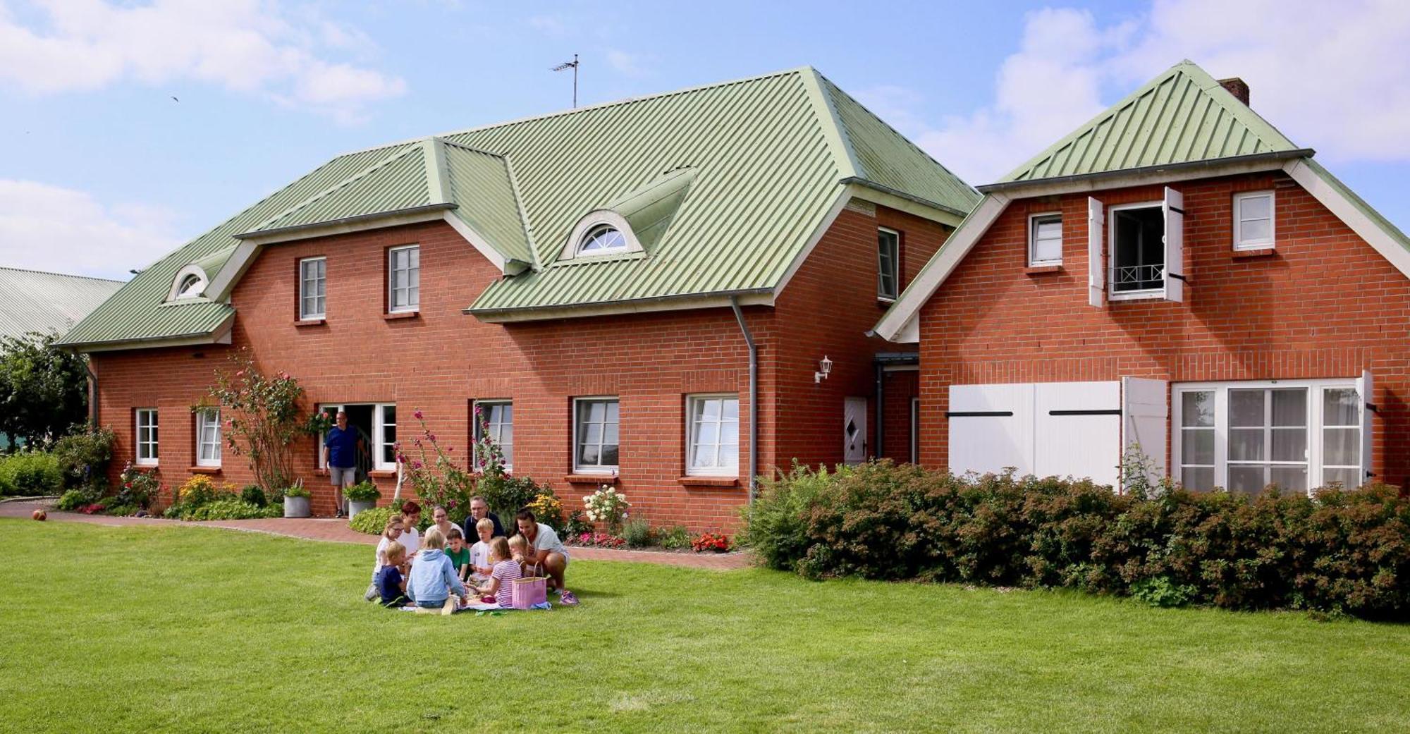 Nordsee Bauernhof Familie Wulff Fewo "Suedfall" Reussenkoge Ngoại thất bức ảnh
